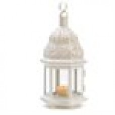 Zingz and Thingz Moroccan Style Lantern in White   